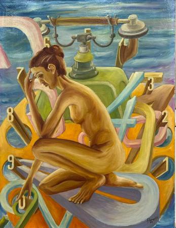 Quadro di Mario  Bargelli Nudo - olio tela 